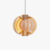 wooden lantern pendant lamp