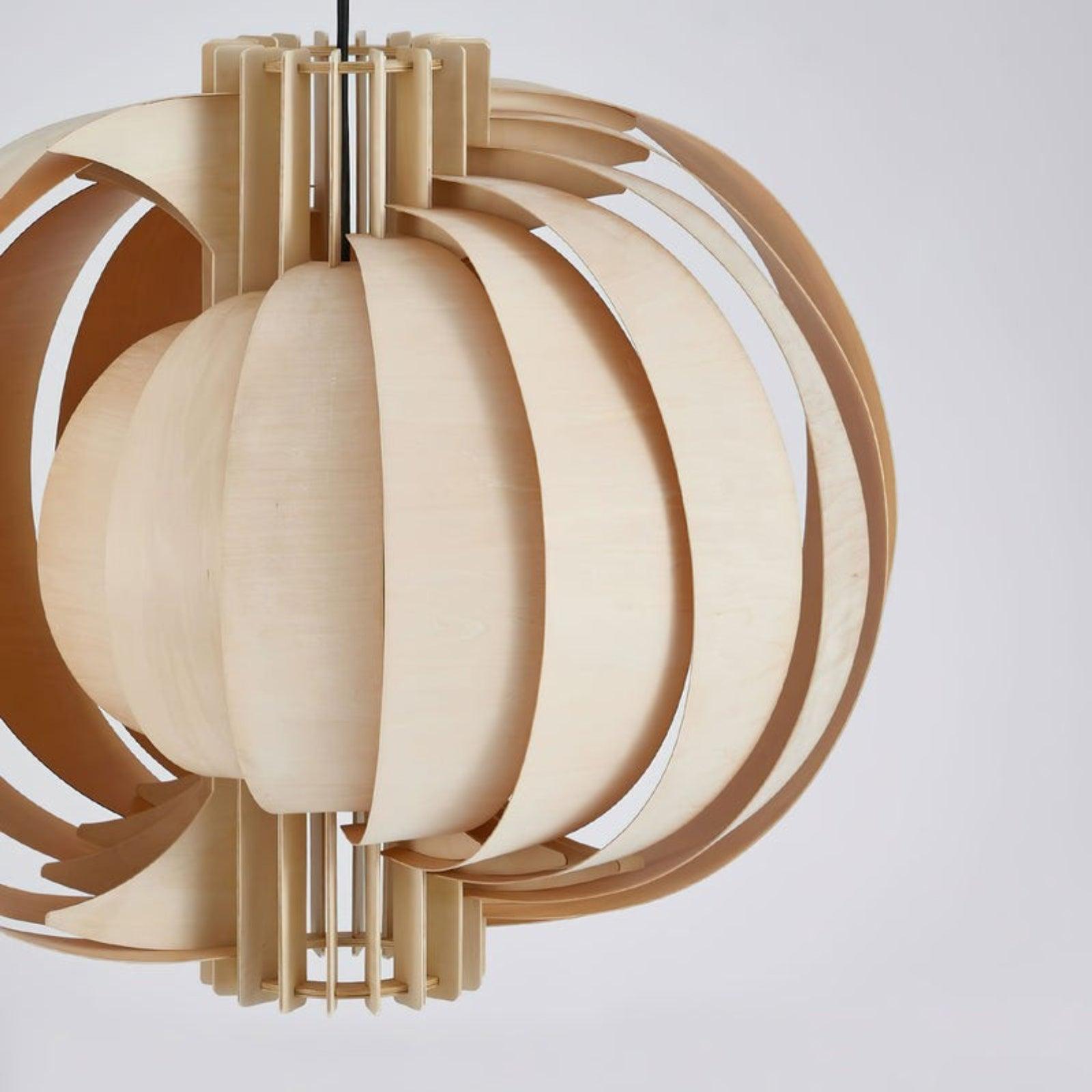 wooden lantern pendant lamp