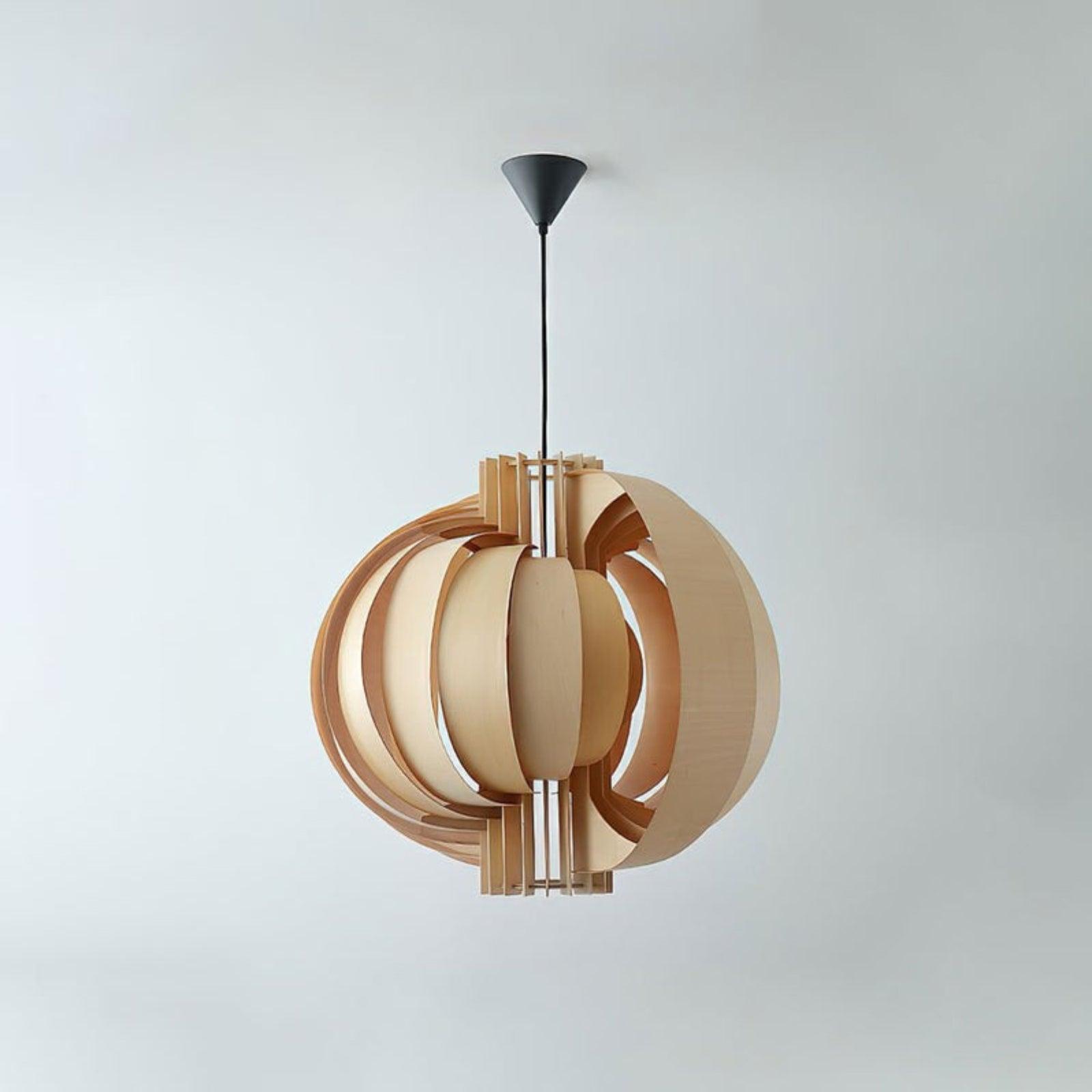 wooden lantern pendant lamp