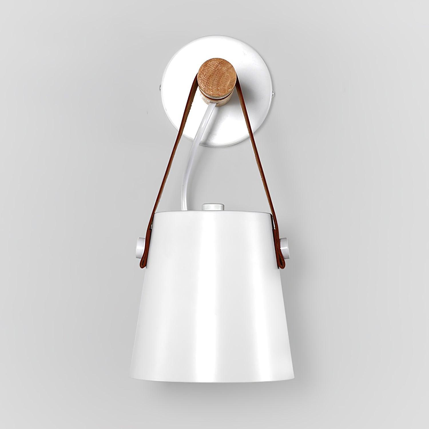 wooden stake wall light