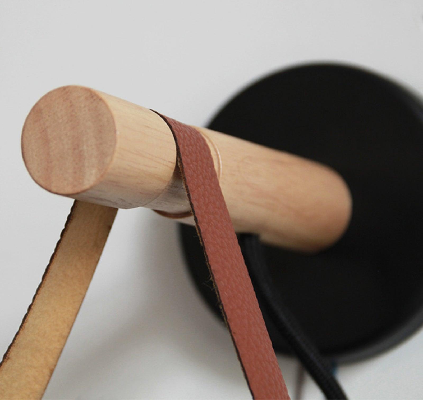 wooden stake wall light